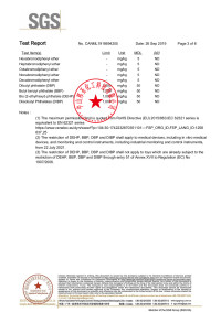 防静电液英文SGS报告